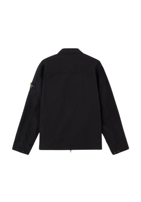 giacca camicia zip umo nera STONE ISLAND | K2S15 1200003 S0010V0029